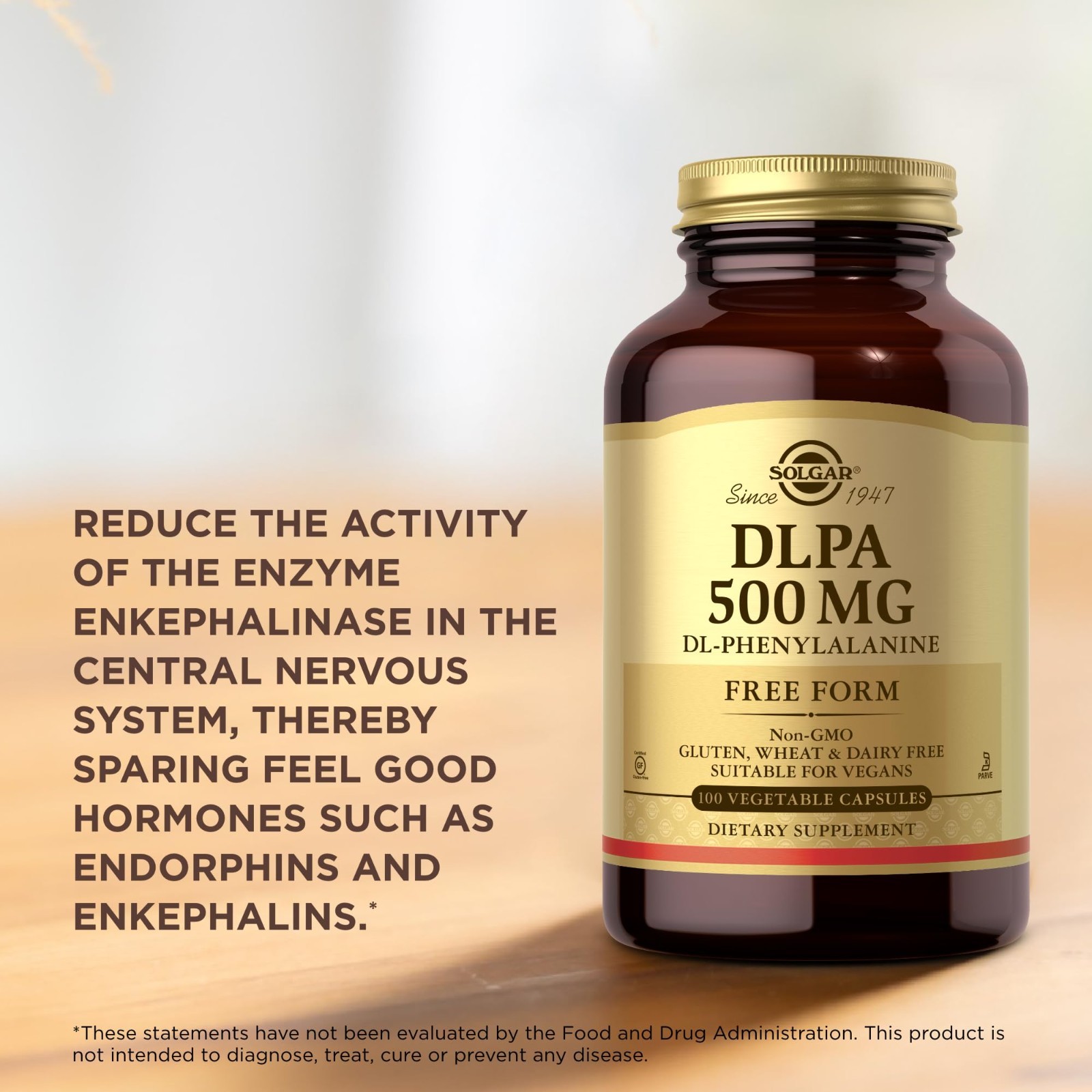 500mg DLPA Capsules – 100 Vegan Capsules for Mood Support & Amino Acids