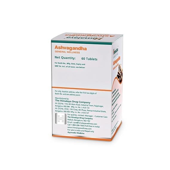 2X Himalayya Ashwagandha / Ashvagandha General Wellness & Immunity 60 TABS .