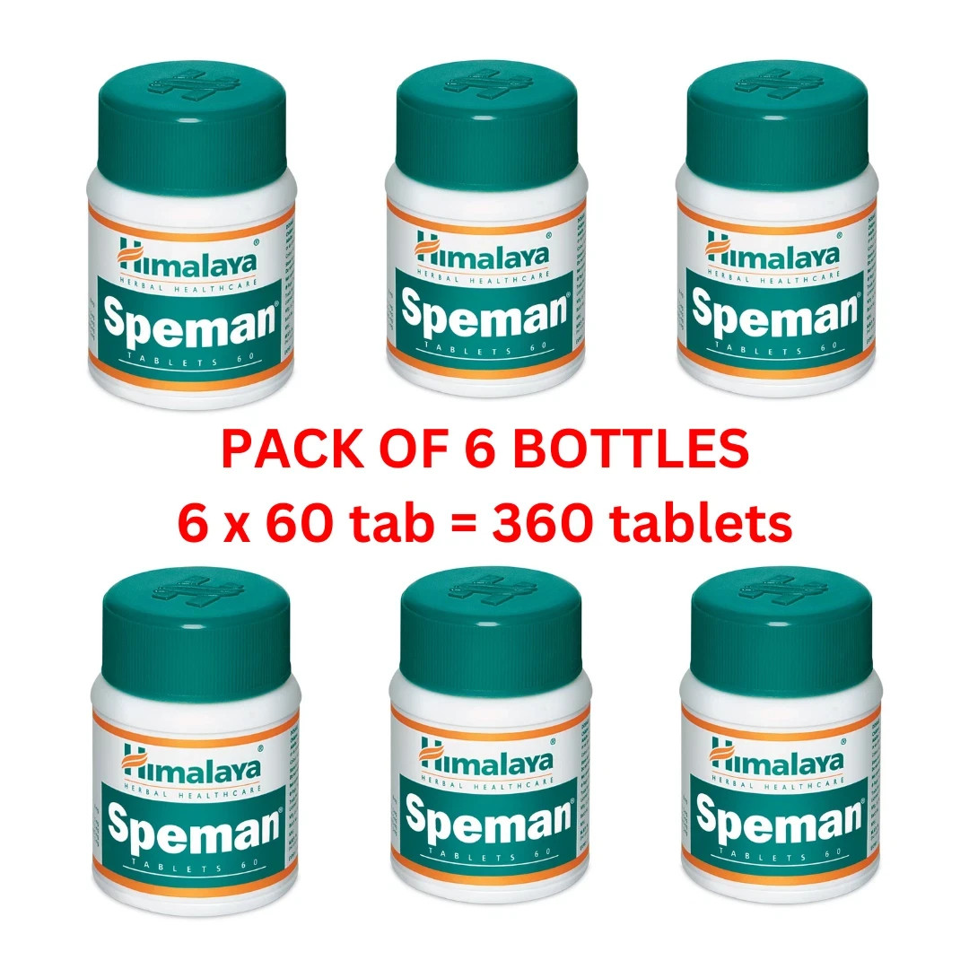6x Himalaya Speman 60 Tablets Herbal Supplement Fast Shipping 360 Tabs
