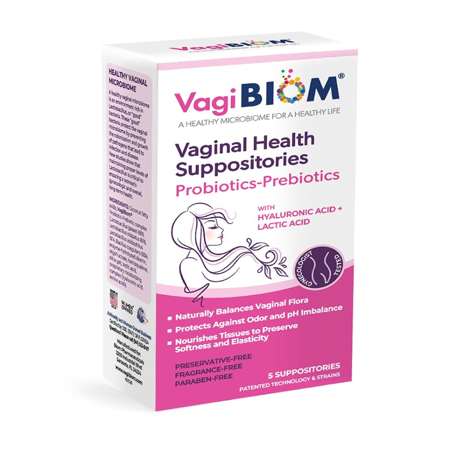VagiBiom Lactobacillus Suppository: Microbiome Flora balance and Odor Control…