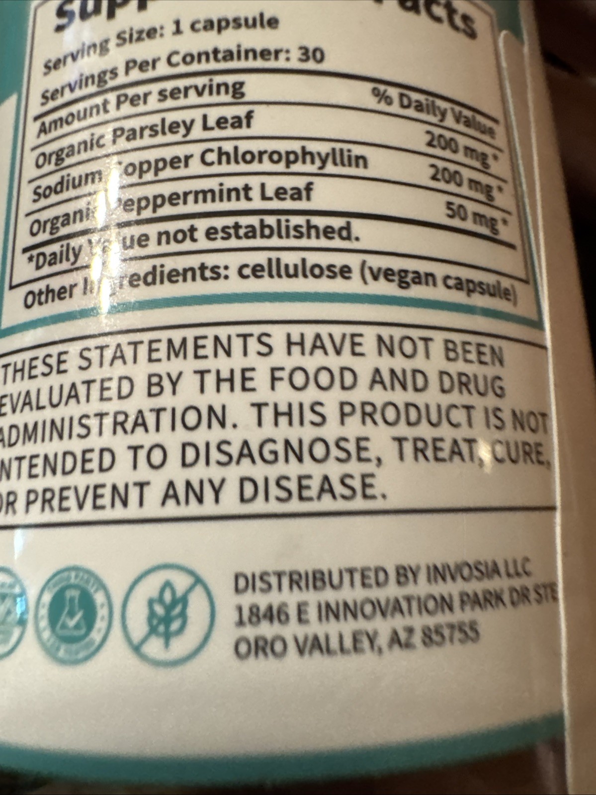 Deos ~ Body Deodrizing Supplement ~ 30 Caps ~ Sealed ~ Exp.01/2028+
