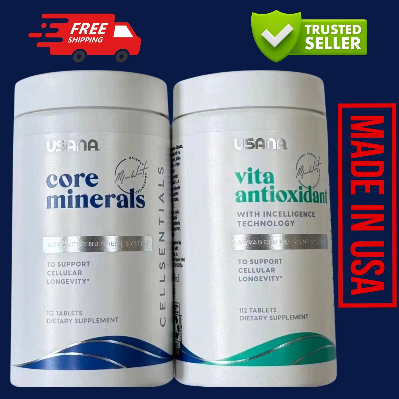 USANA CellSentials Vita Antioxidant + Core Minerals Latest Formula Exp 12/28