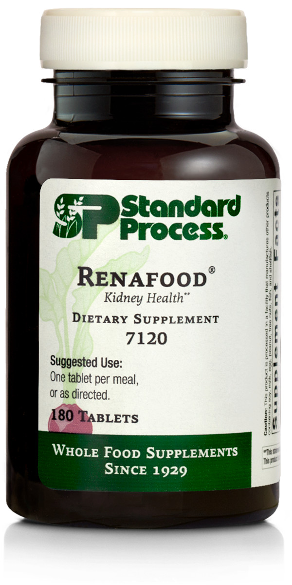 Standard Process Renafood Whole Food Kidney Health Supplement, 180 Tablets