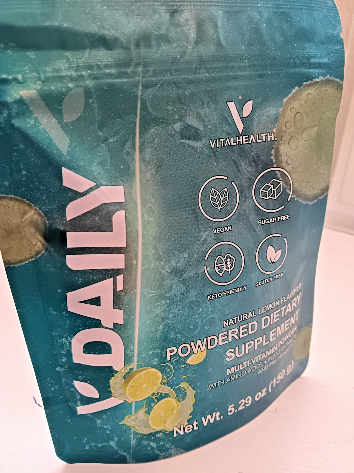 V-DAILY BY VITALHEALTH, Multi-Vitamin Powder With Amino Acids + Pre-Probiotics