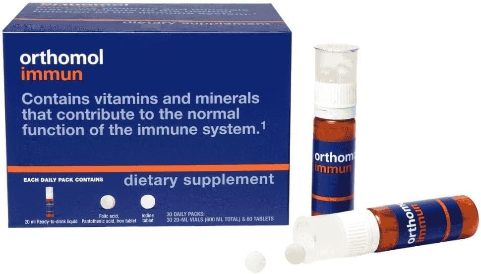 Orthomol Immun – German-Made Multivitamin Vials for Immune Strength, 30 Days