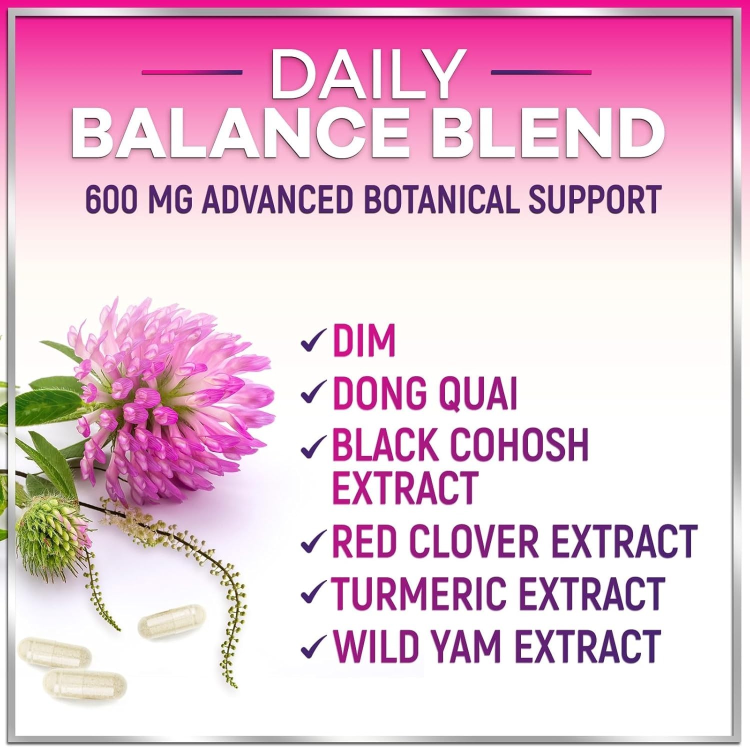 Menopause Supplements for Women, 8 Billion CFU Probiotics with Dong Quai, Chaste