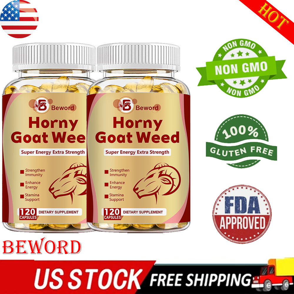 STRENGTH Horny Goat Weed Extract W/ Maca Root Powder, Saw Palmetto, L-Arginine