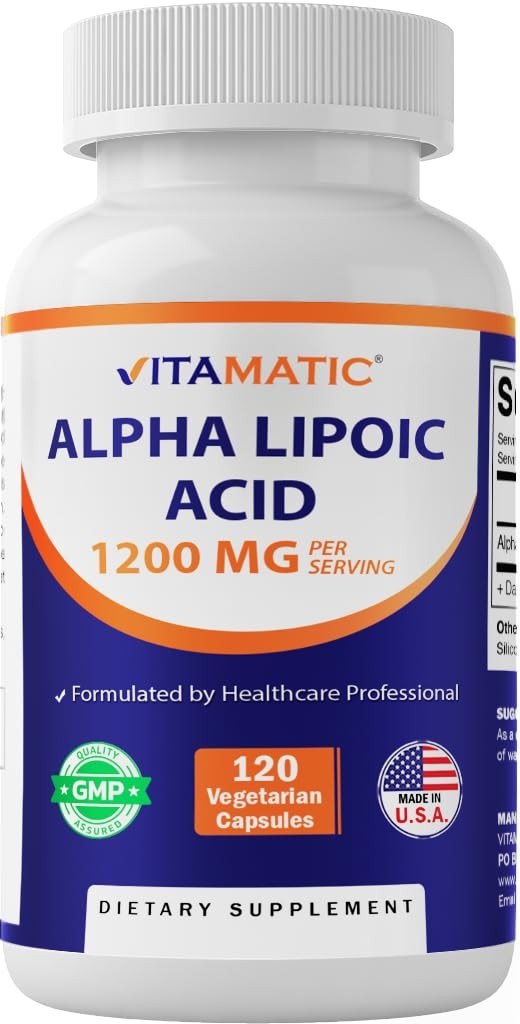 Vitamatic Alpha Lipoic Acid 1200Mg Per Serving 120 – Soy