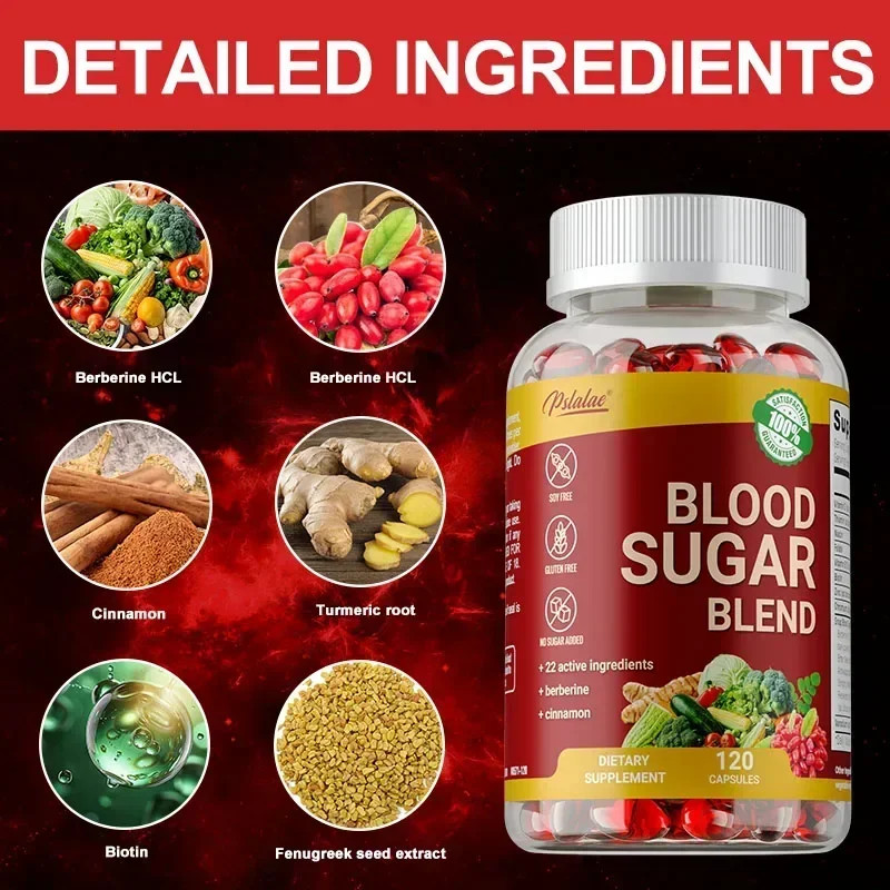 Blood Sugar Blend 240pcs – Balanced Blood Sugar Metabolism,Improves Hypoglycemia