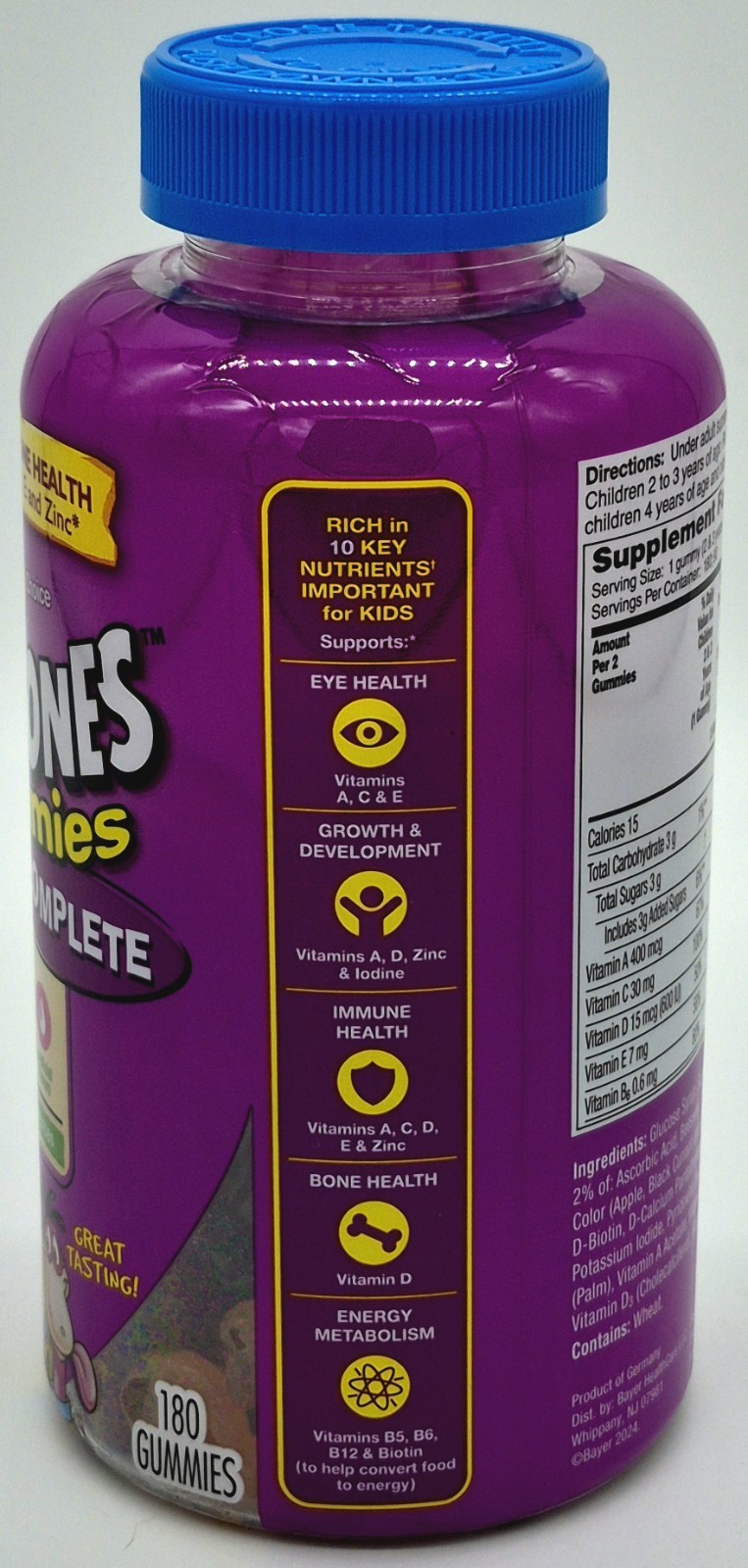 Flintstones Complete Kids Multivitamin Gummies 180 Ct Each 2 Pack Exp 03/2027