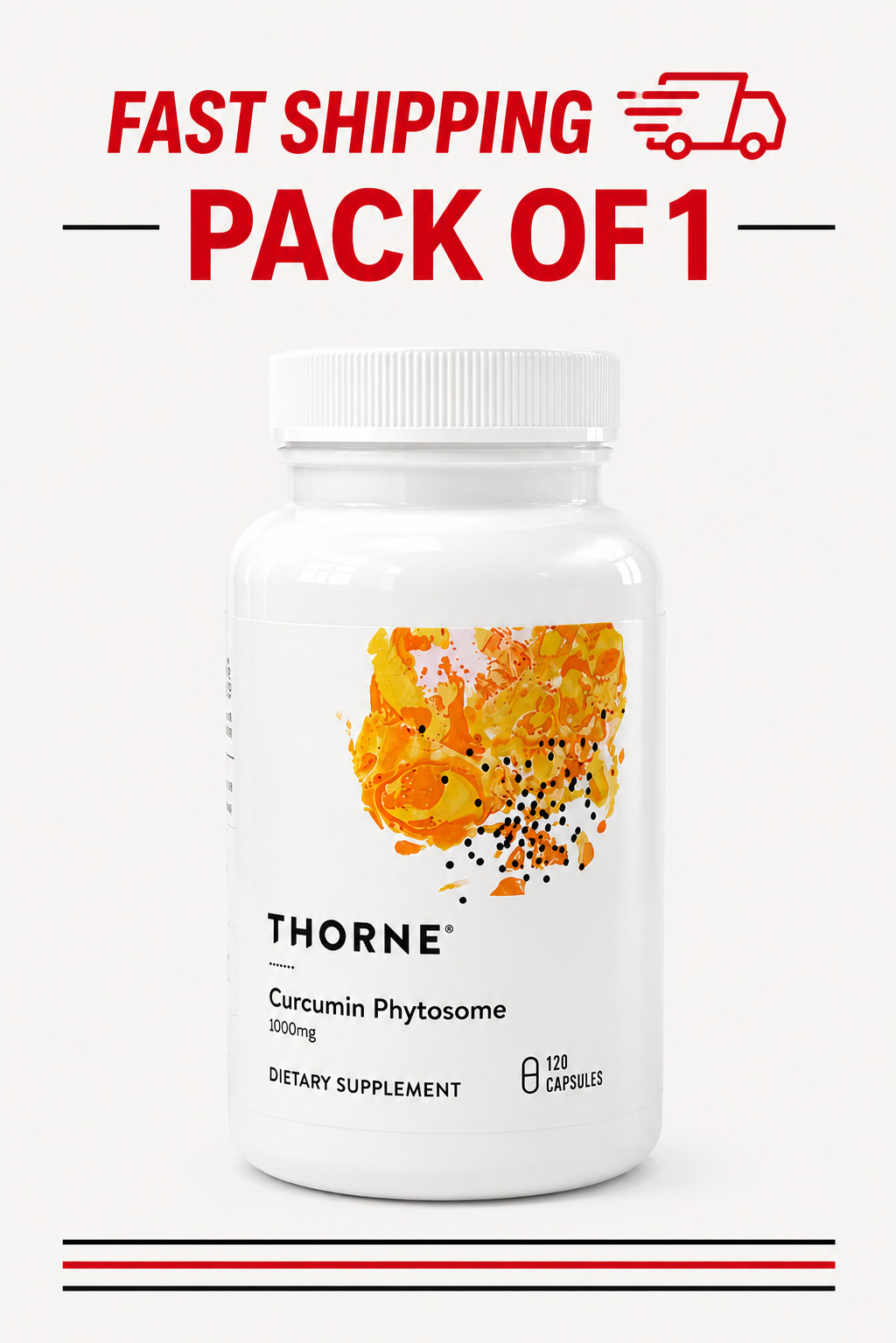 Sealed Thorne Curcumin Phytosome 1000 Mg Supplement, 120 Caps Exp 04/2028..