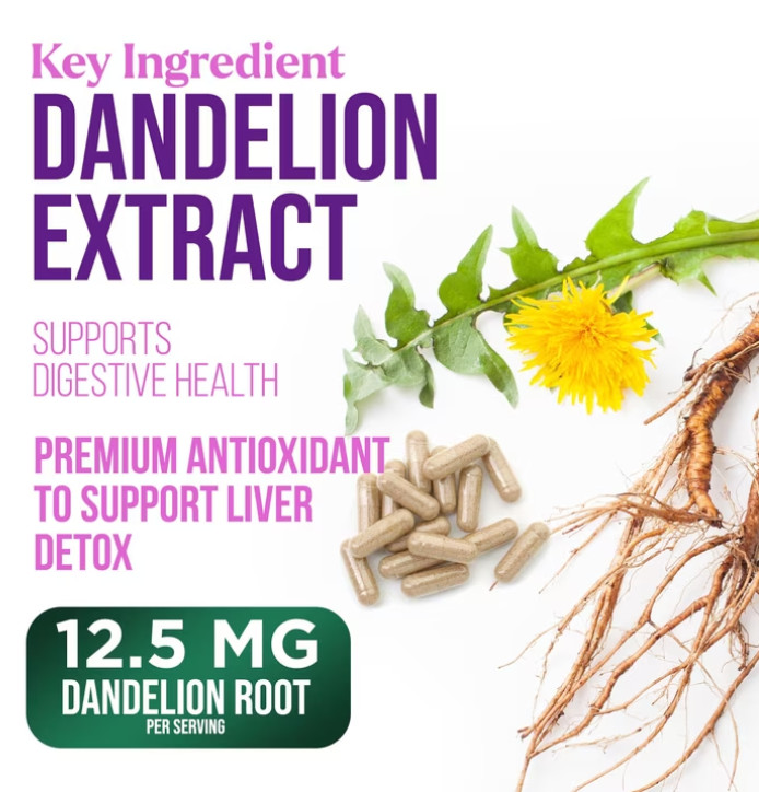 Liver Cleanse & Detox Support Supplement 1166mg with 22 herbs + Milk Thistle