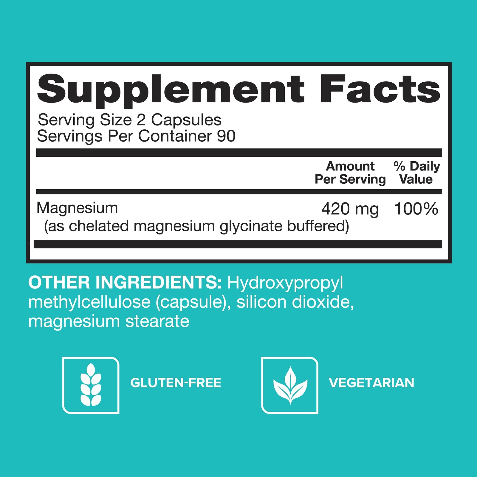 Qunol Magnesium 420mg Extra Strength High Absorption 180ct Nerve Bone Muscle
