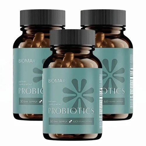 1-3PCS BIOMA Probiotics Digestive Health Gut Support for Men & Women 60 Capsules