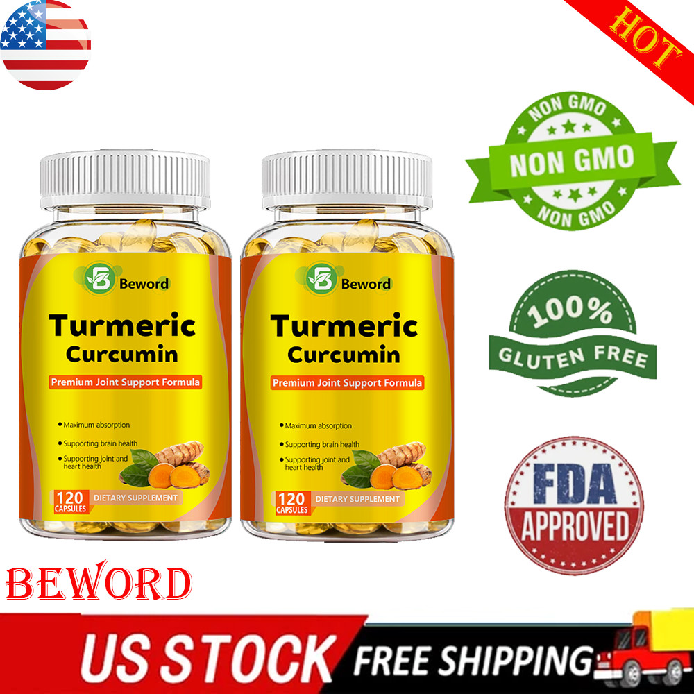 TURMERIC 95% CURCUMIN 1950mg EXTRACT TUMERIC BLACK PEPPER ANTIOXIDANT BEST.