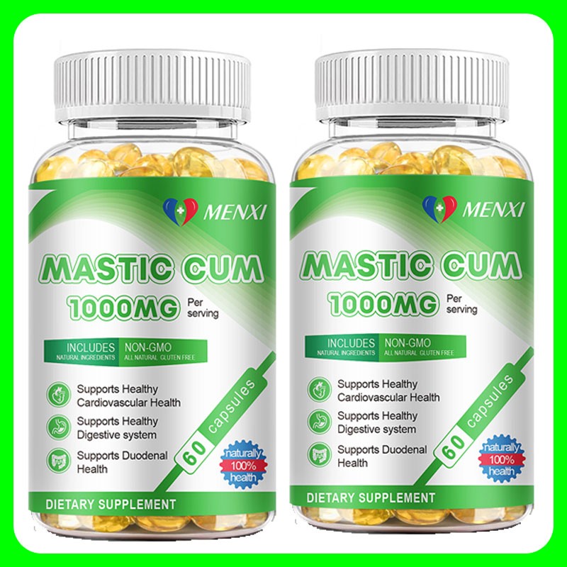 Natural Mastic Gum 1000mg Non GMO/Gluten Free Support Digestive Health 120 Caps