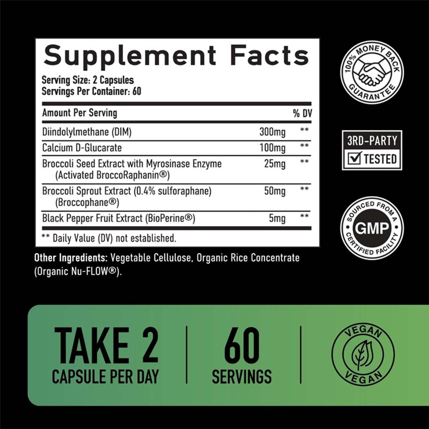 DIM FOR MEN 300mg – Male Hormonal Balance, Estrogen Metabolism, Muscle Health