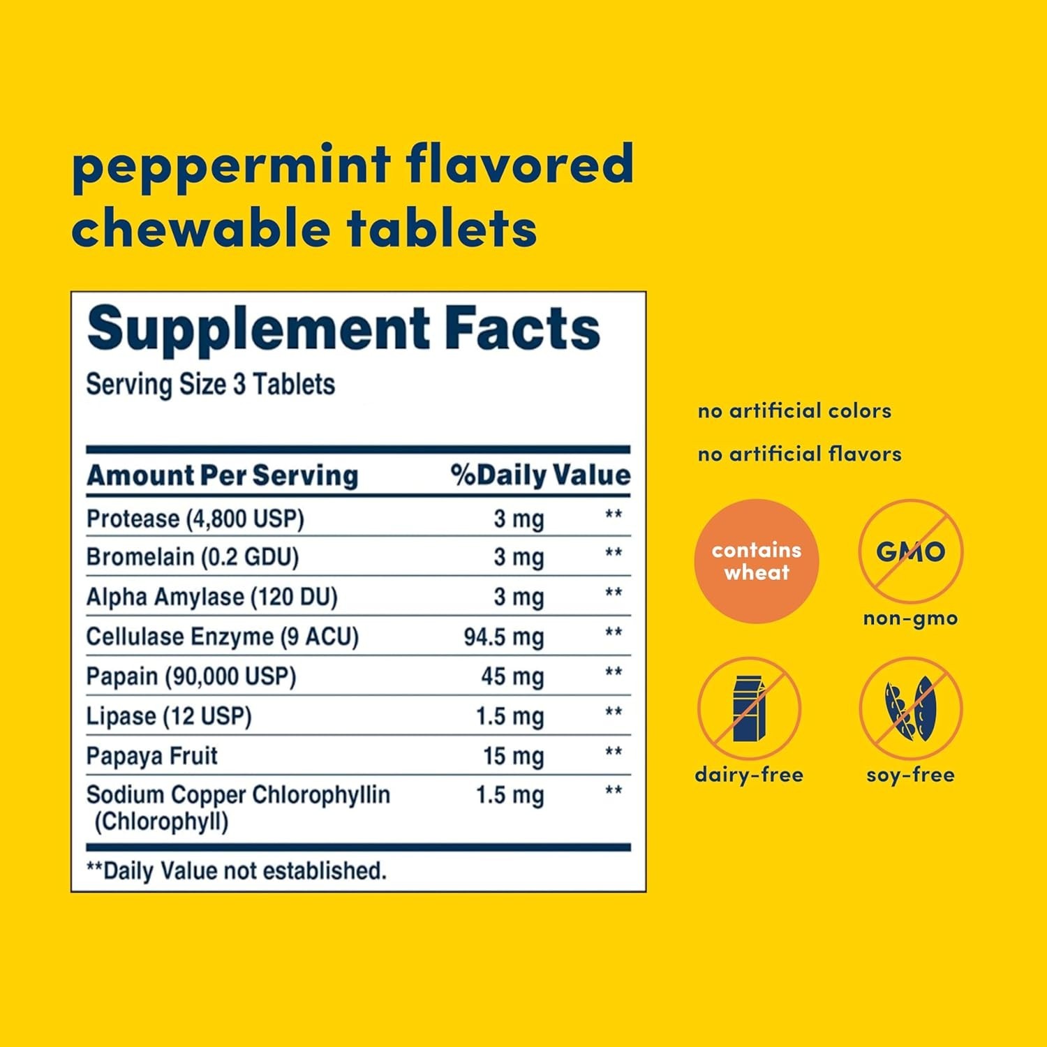 American Health Chewable Super Papaya Enzyme Plus 360 Tabs Each (Pack of 4)