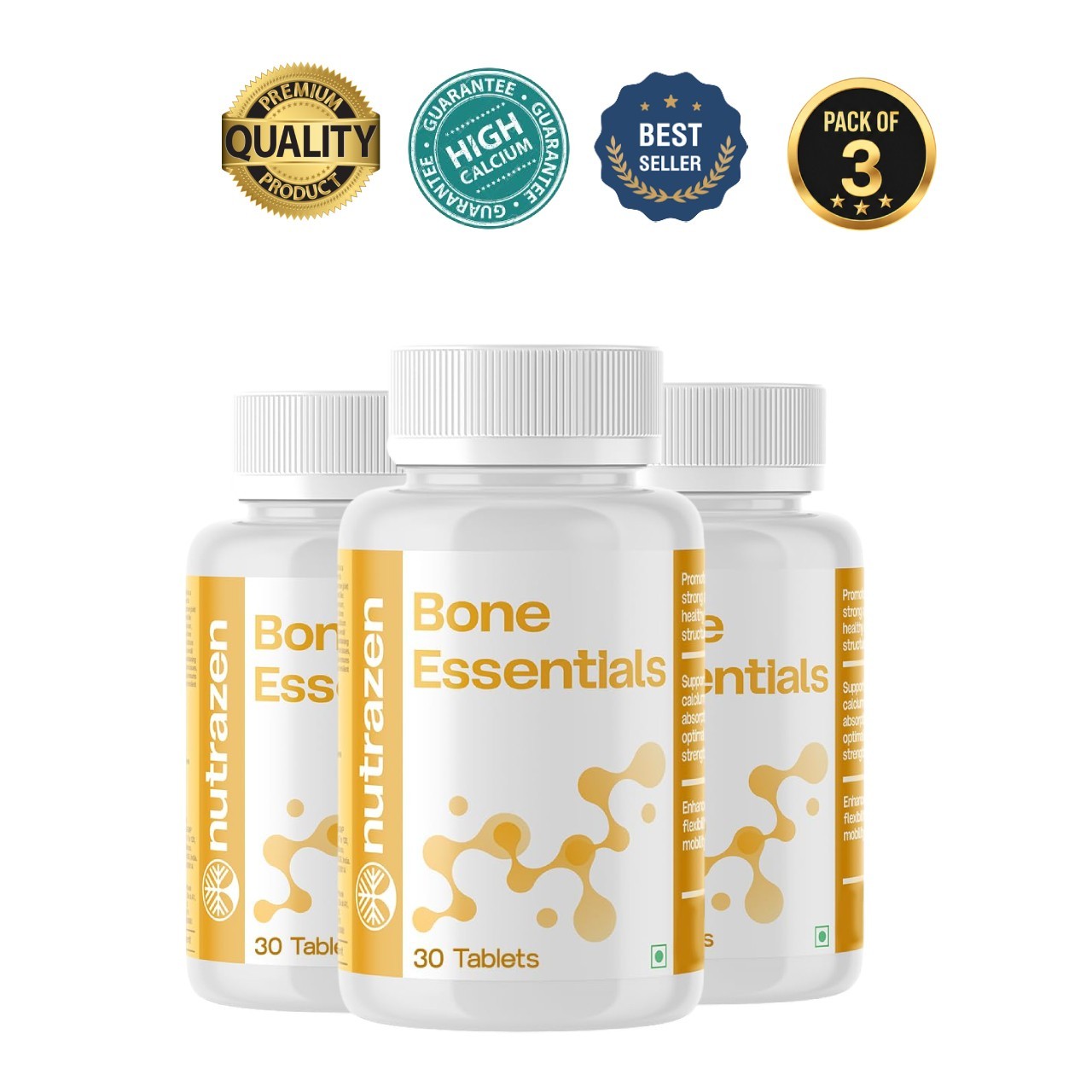 Nutra.zen Bone Essentials 30 Tablets Pack of 3 D3 K2