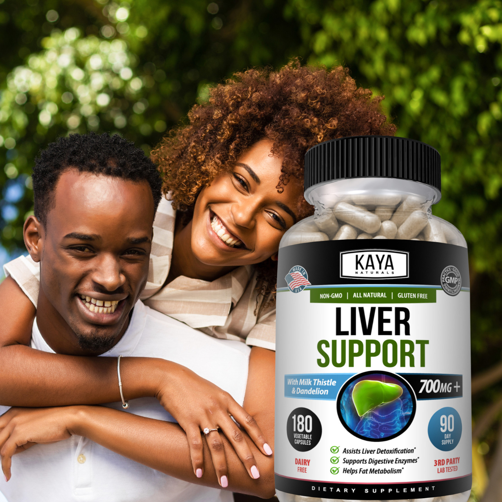 Liver Support 180ct Cleanse Detox Repair Health Milk Thistle Dandelion Root Zinc