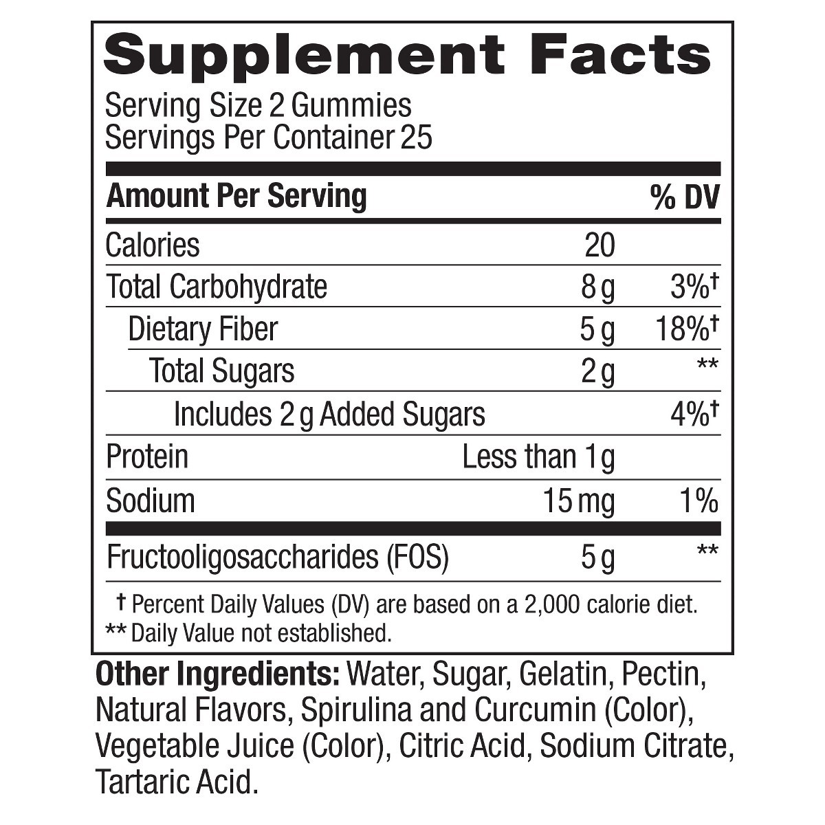 OLLY Fiber Digestive Gummy Rings – 50ct
