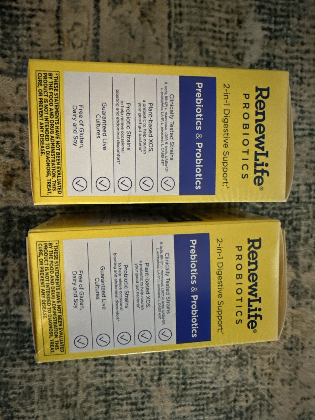 RenewLife Probiotics Daily Balance 20 Billion CFU 60 Caps. Exp 08/2024 – 2 Boxes