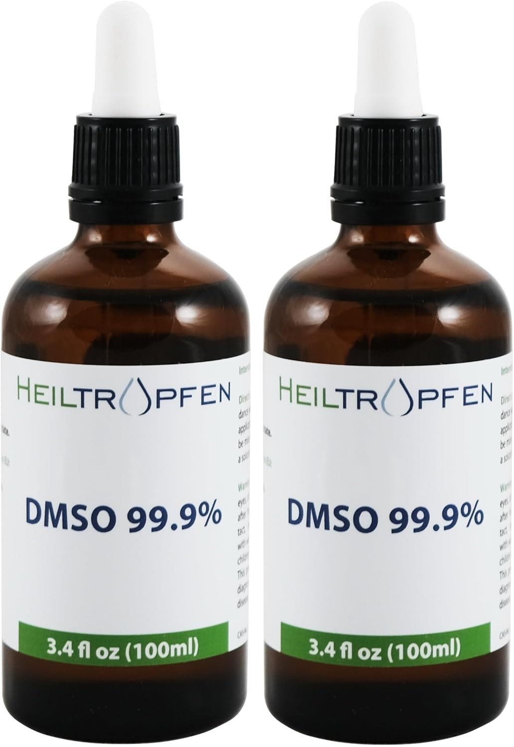 2X 99.9% Pure DMSO – Pharmaceutical Grade Dimethyl Sulfoxide | 2x 3.4 Oz Bottles