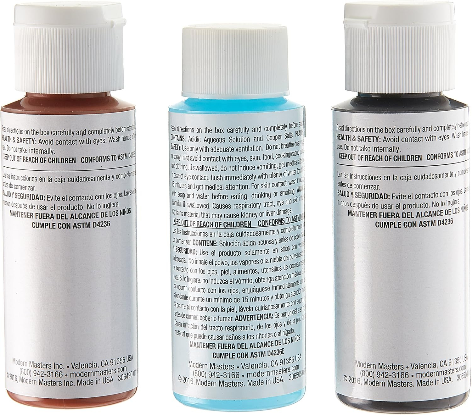 306293 Rust Finish 2 Oz. Acrylic Metal Effects Kit, 2 Fl Oz (Pack of 3), 6