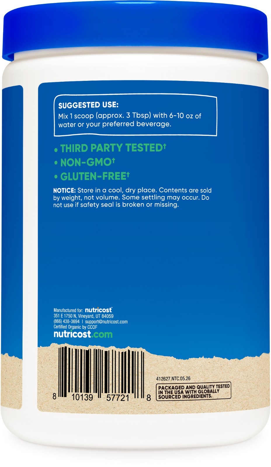 Nutricost Organic Goji Berry Powder (500 Grams) – Gluten Free, GMO-Free, Vegan