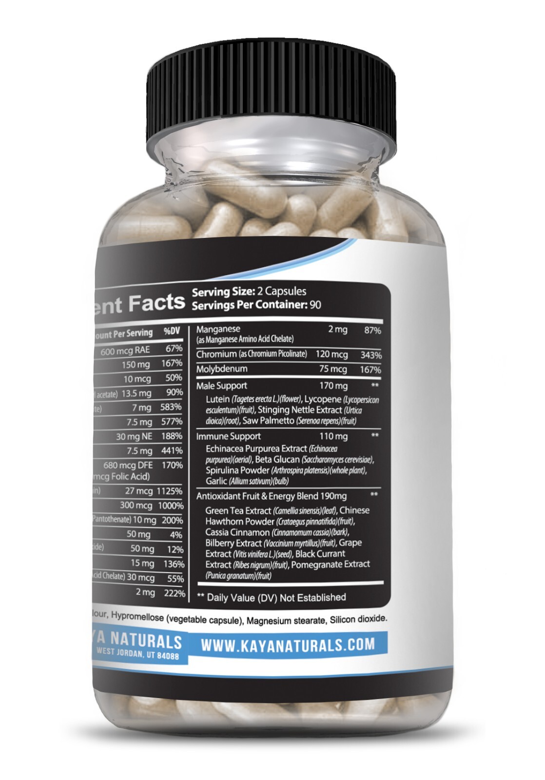Multi Vitamin for Men 180ct Mens Prostate Multivitamin Multimineral Daily Zinc