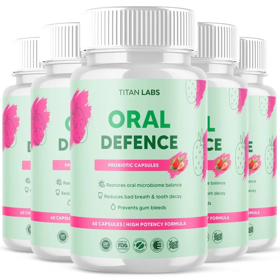 Oral Defence Advanced Probiotic For Healthy Teeth & Gums 60 Capsule Pack Of 5