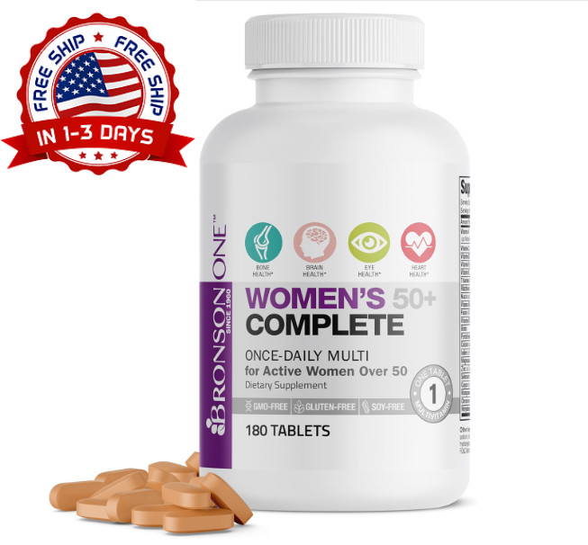Women’s 50+ Complete Multivitamin Multimineral Daily Wellness Energy Support