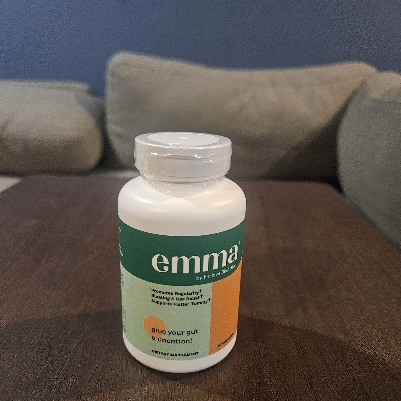 Emma Gut Health Supplement – Digestive Cleanse, Bloating, Gas, 60 Caps
