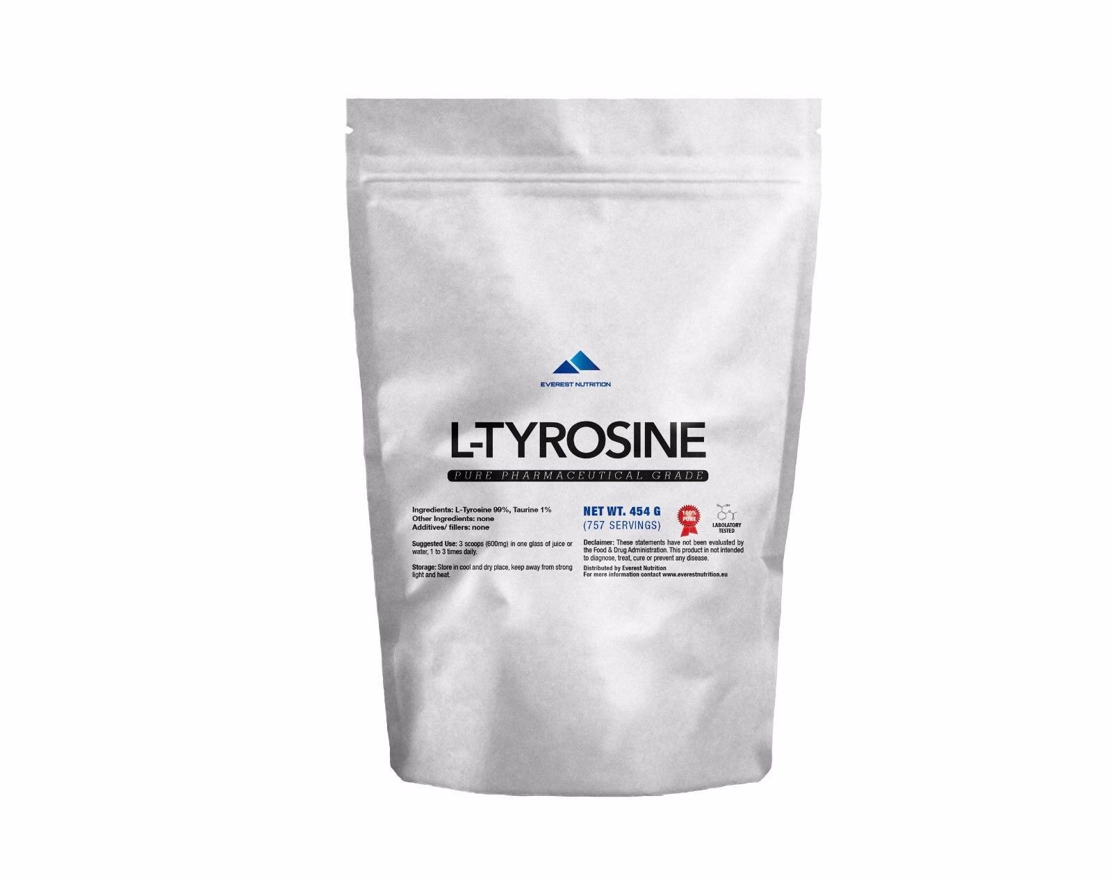 TYROSINE L-TYROSINE 100% PURE PHARMACEUTICAL QUALITY POWDER