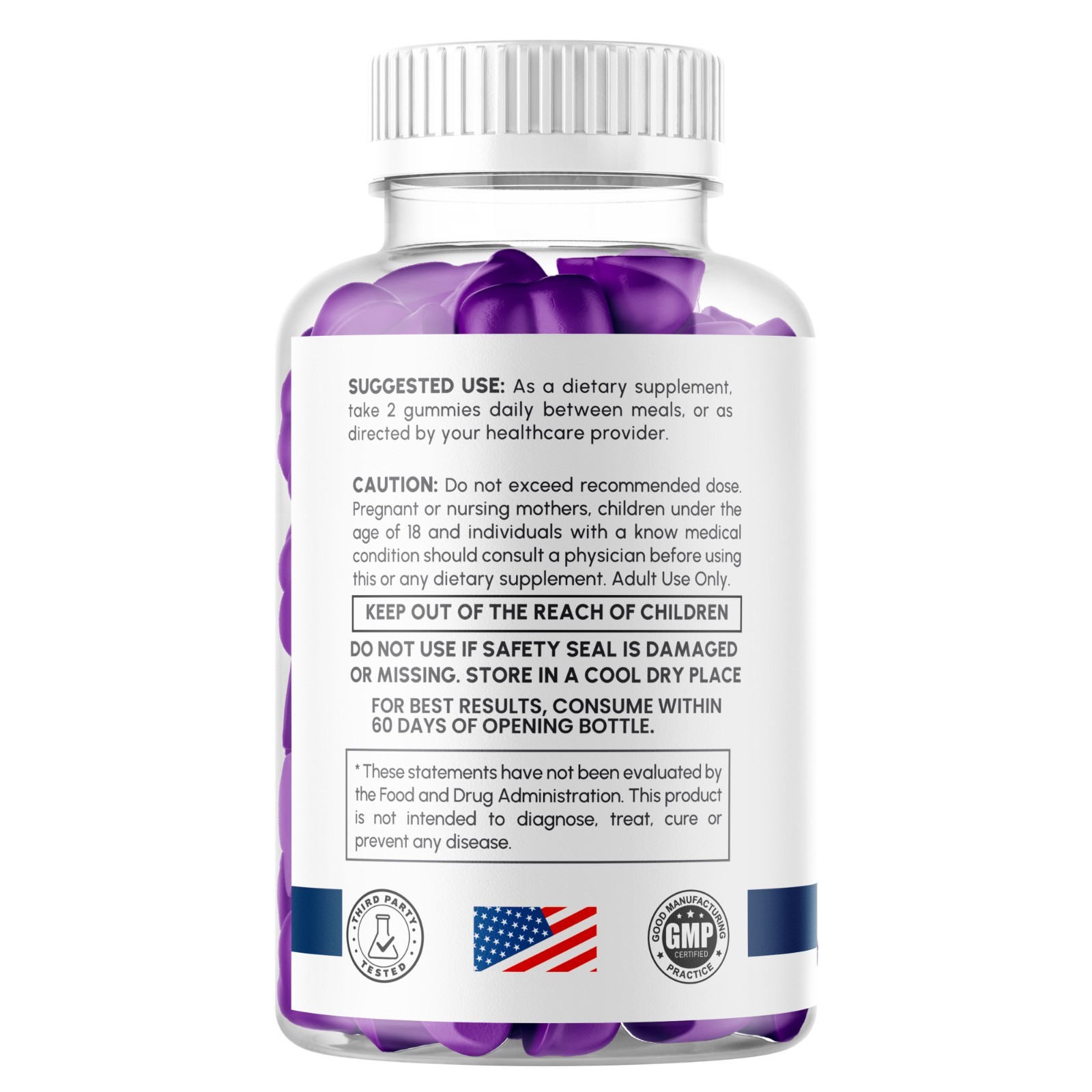 (1 Pack) Ultra Peak XL Gums Advanced Male Support Vitamin UltraPeakXL 60 Gummies