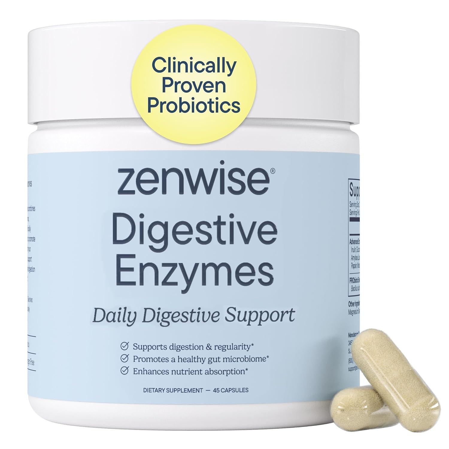 Zenwise Health Digestive Enzymes with Bromelain & Papaya – Multi Enzymes Digesti