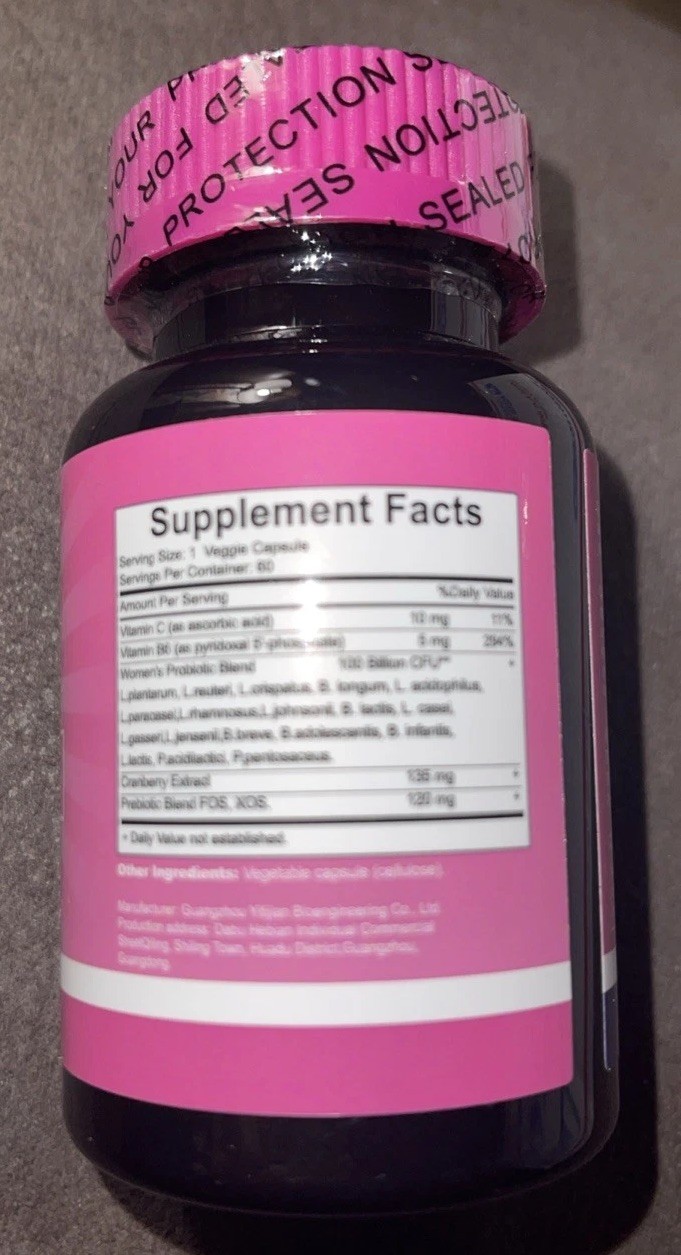 Women’s Probiotics 100 Billion CFU 18 Strains 60 Caps Sealed Exp. 10/2026