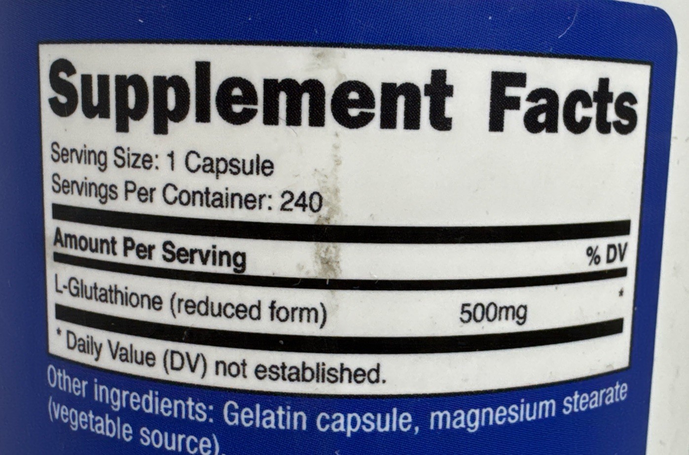 Nutricost Glutathione 500 mg 240 Capsules Exp 02/2028-New-US Seller
