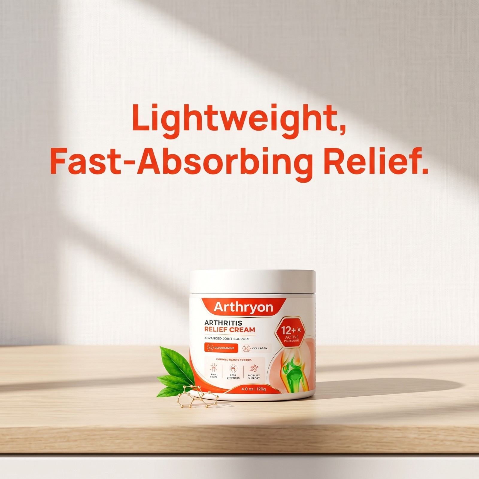 Arthryon Arthritis Relief Cream Glucosamine Collagen Joint Support Cream 120g