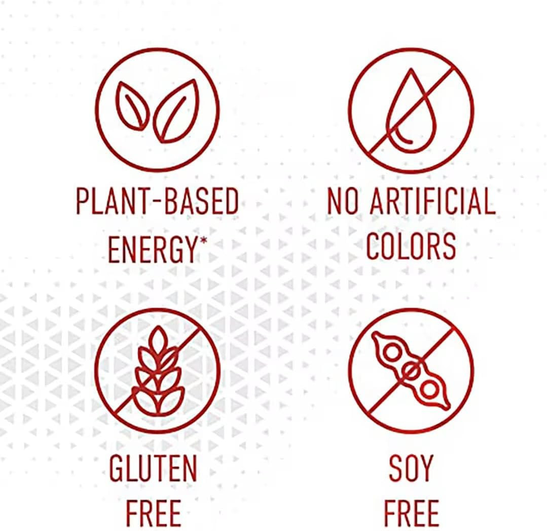 Energy Gummies – Lyvbetter – in 3 Different Flavors – 75mg Caffeine per Gummy, 3