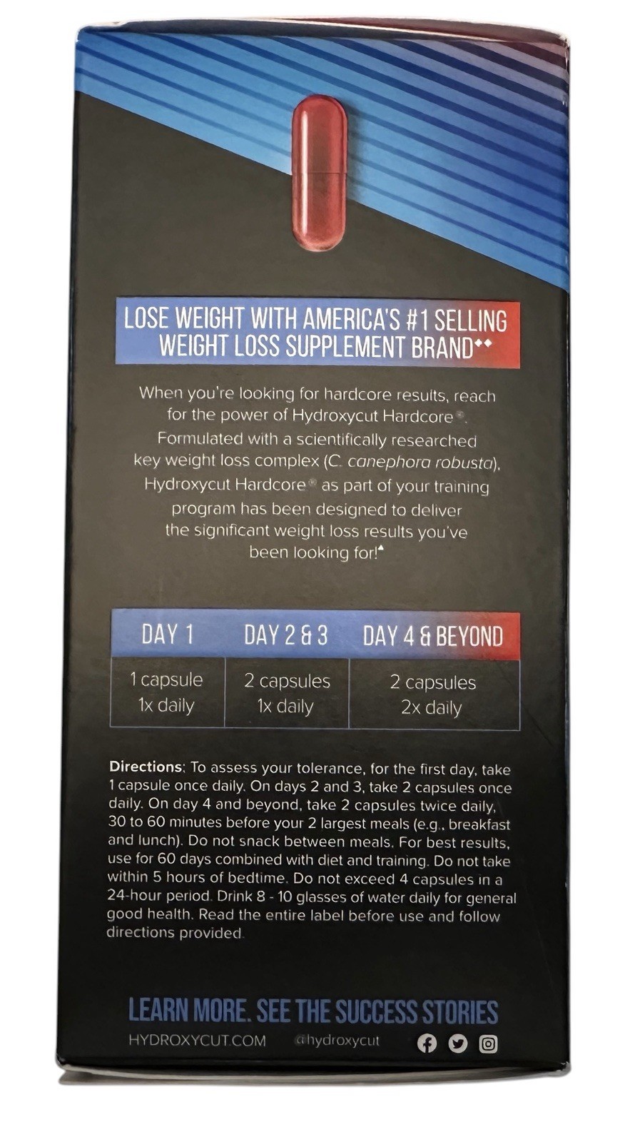 Hydroxycut Hardcore Weight Loss 60 Capsules Expires 06/2027+