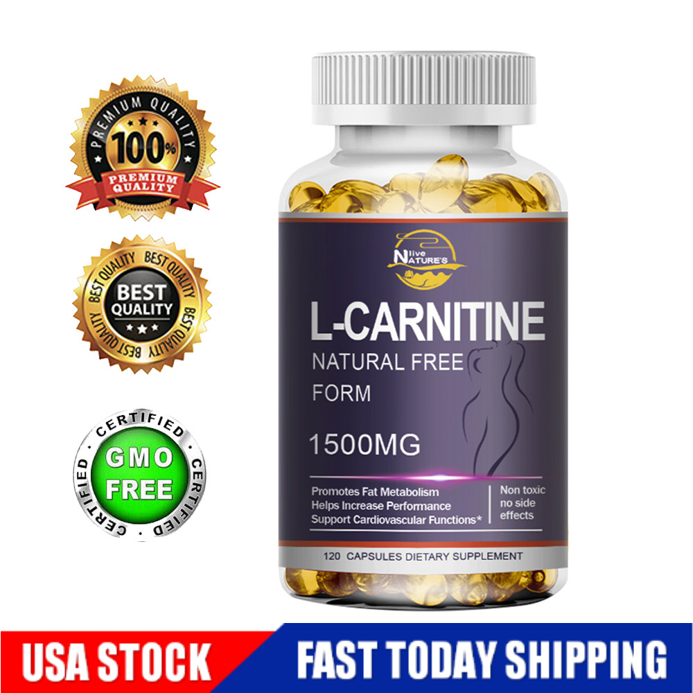 Acetyl-L-Carnitine 1500mg 120 Capsules Nervous System Health Antioxidant NON-GMO