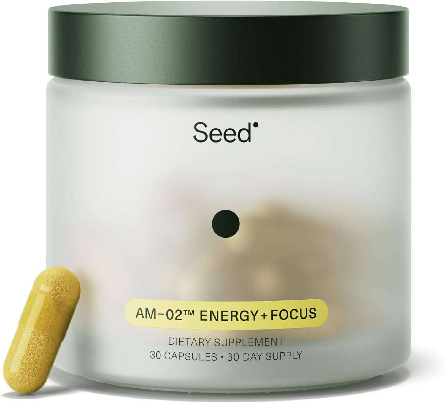 Seed AM-02 Energy + Focus – Daily Nootropic Supplement for Women & Men – Fast-Ac