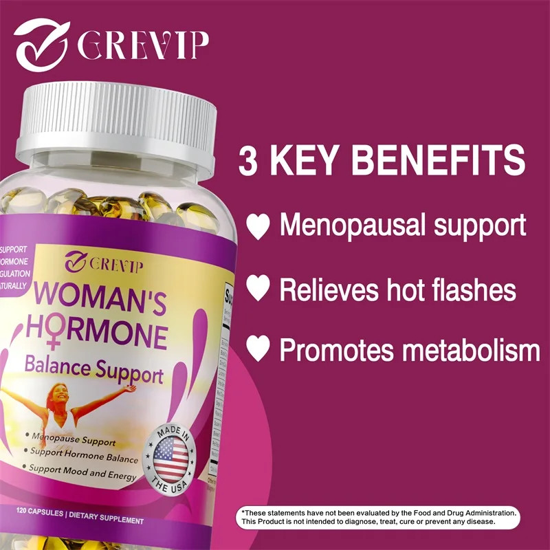 Female Hormone Balance 120pcs, Regulate Menstrual Cycles,Promotes Ovarian Health