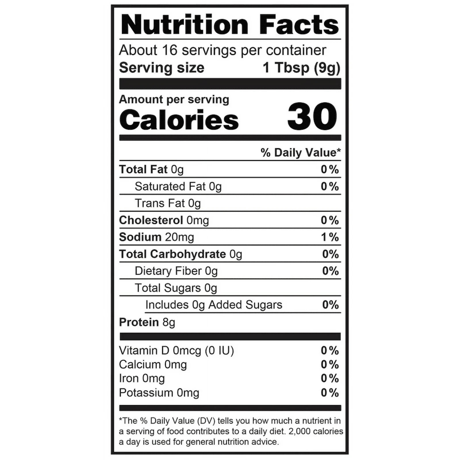 Unflavored Beef Gelatin Powder 5 oz (142g) Protein Collagen Baking Supplement