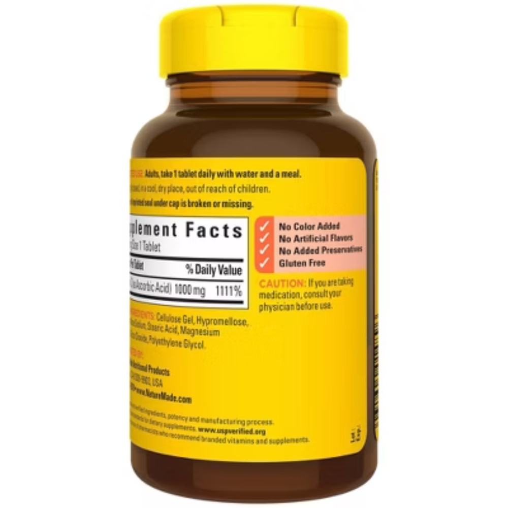 Nature Made Vitamin C 1000mg Immune Support Supplement Tablets