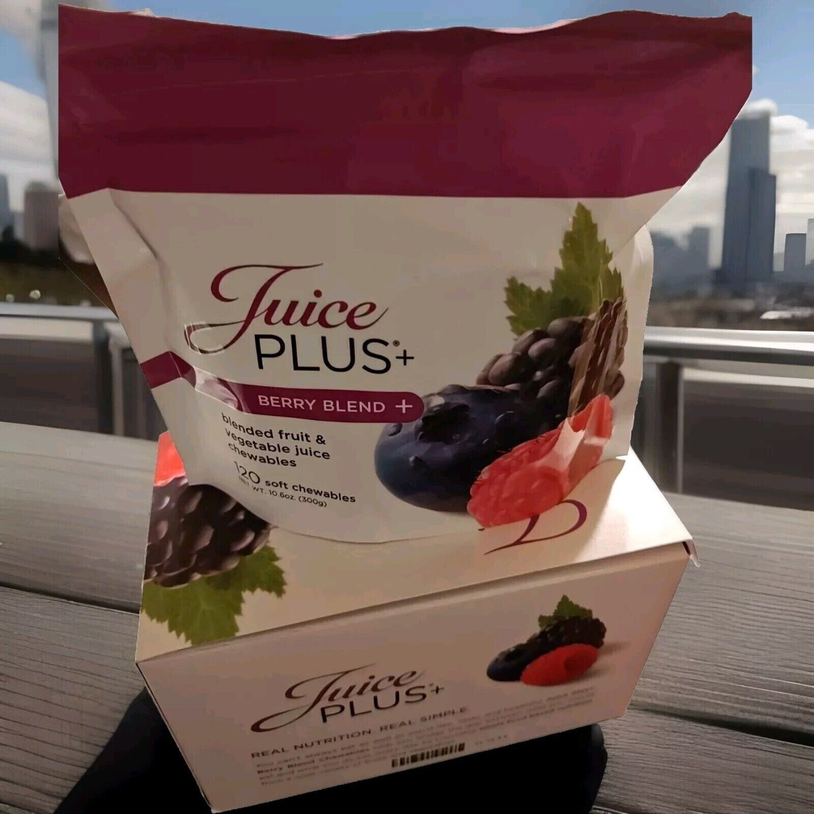JUICE PLUS+ BERRY BLEND Chewables 4 BAGS !! BRAND NEW 9/2025 480 CAPSULES