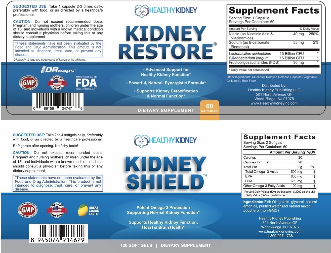 Kidney Shield 2-Pack: Complete Support for Kidney & Whole-Body Wellness