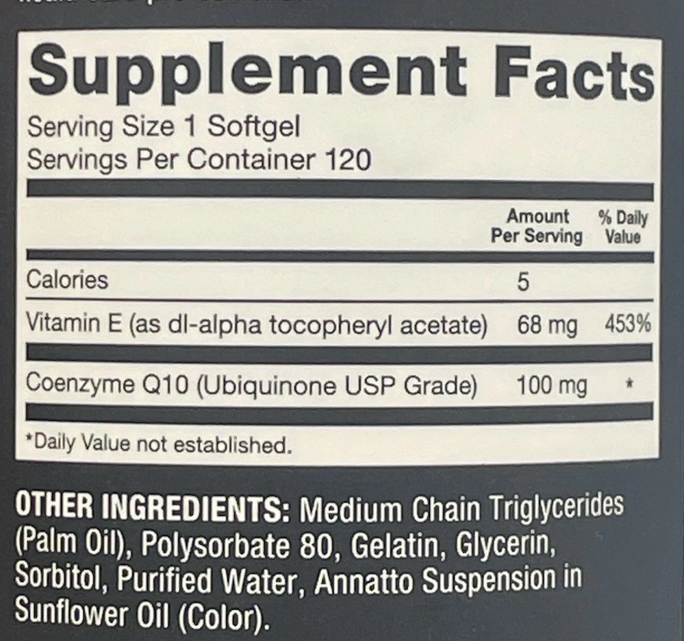 2 pk 120 softgels Qunol Ultra CoQ10 100mg (Black Label) SEALED NoBox Exp 12/2028
