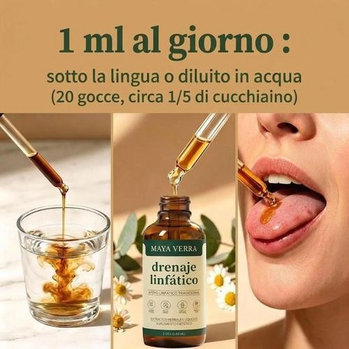 Mayaverra Lymphatic Drainage Drops Herbal Liquid Lymph Support Wellness Tincture